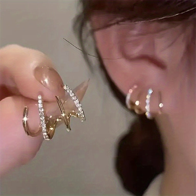 Miana - Zirconia Claw Oorbellen