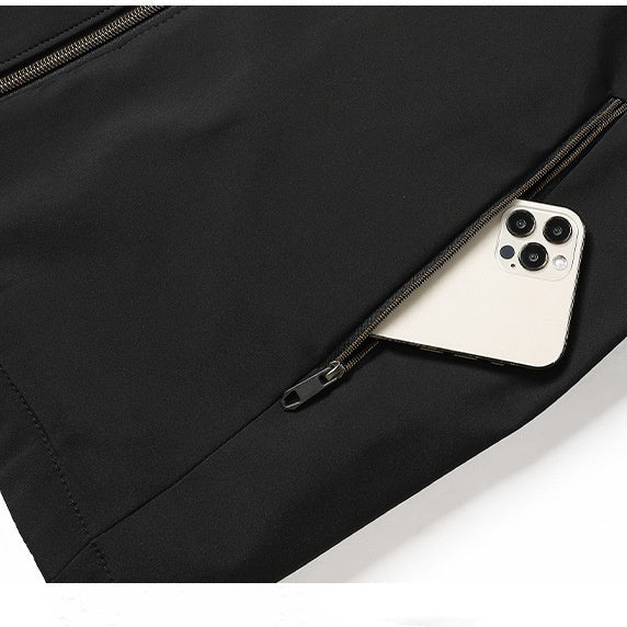 Jacob - Heren warme zip-up jas met beschermende hoge kraag