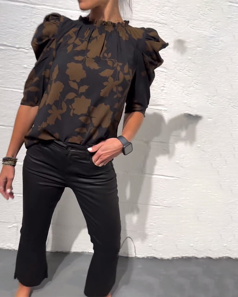 Bellamy - Blouse met Puffmouwen en Volants