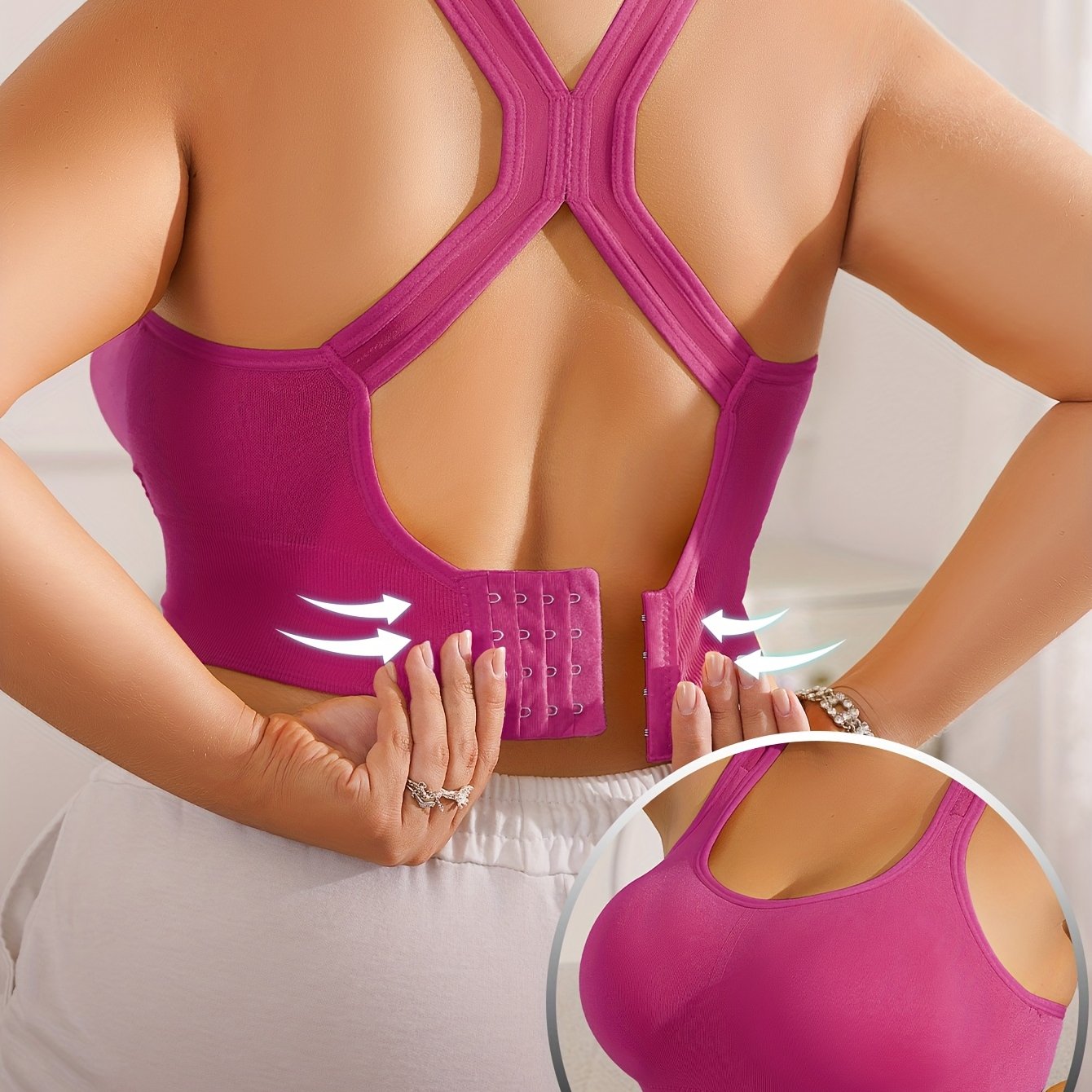 Vittoria - Sportbeha Plus Size met verwijderbare pads en verstelbare bandjes
