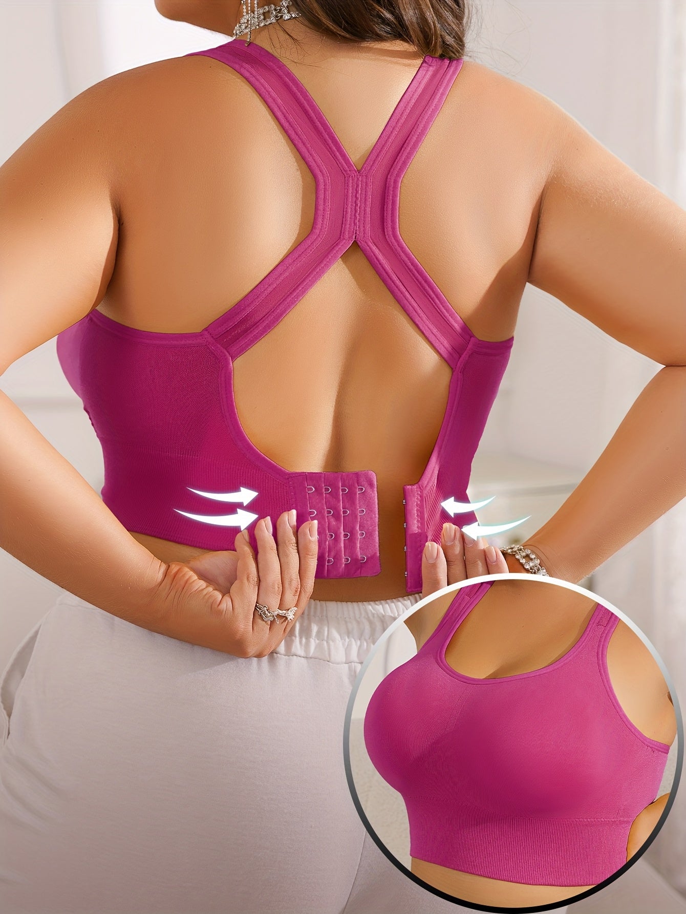 Vittoria - Sportbeha Plus Size met verwijderbare pads en verstelbare bandjes