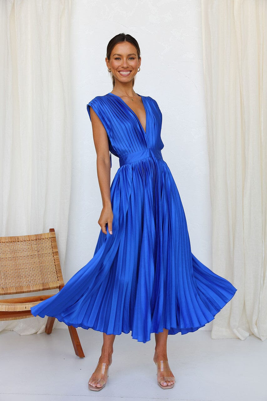 Solenne - Elegante Midi Dress