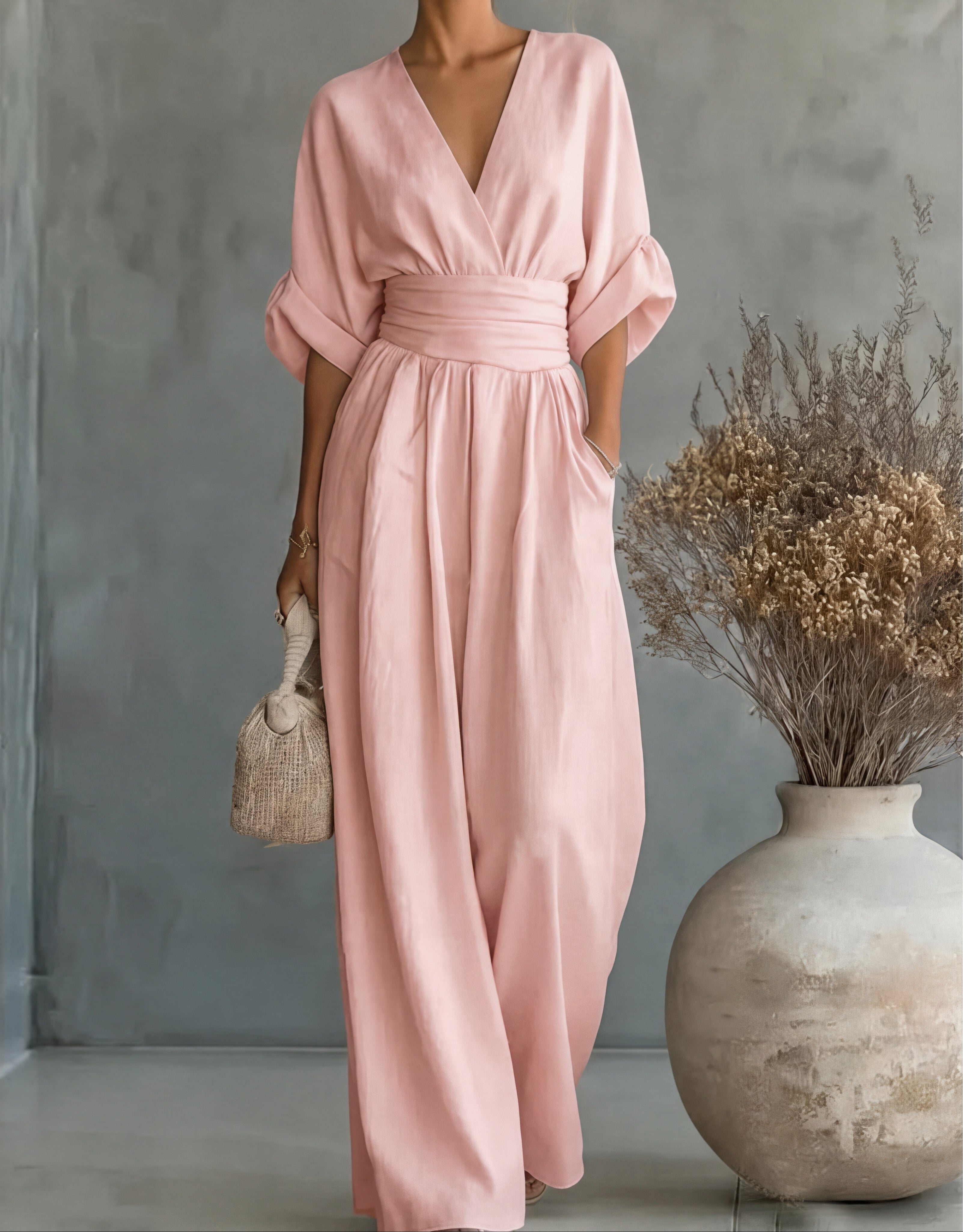 Avelissea - Dames jumpsuit met V-hals