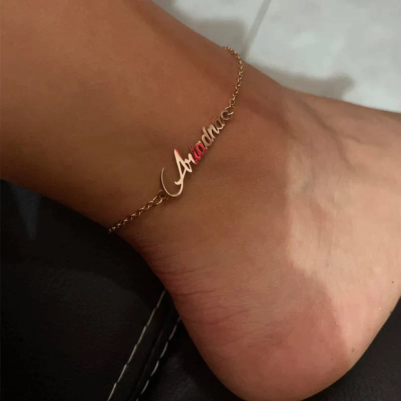 Personalized Charm Anklet