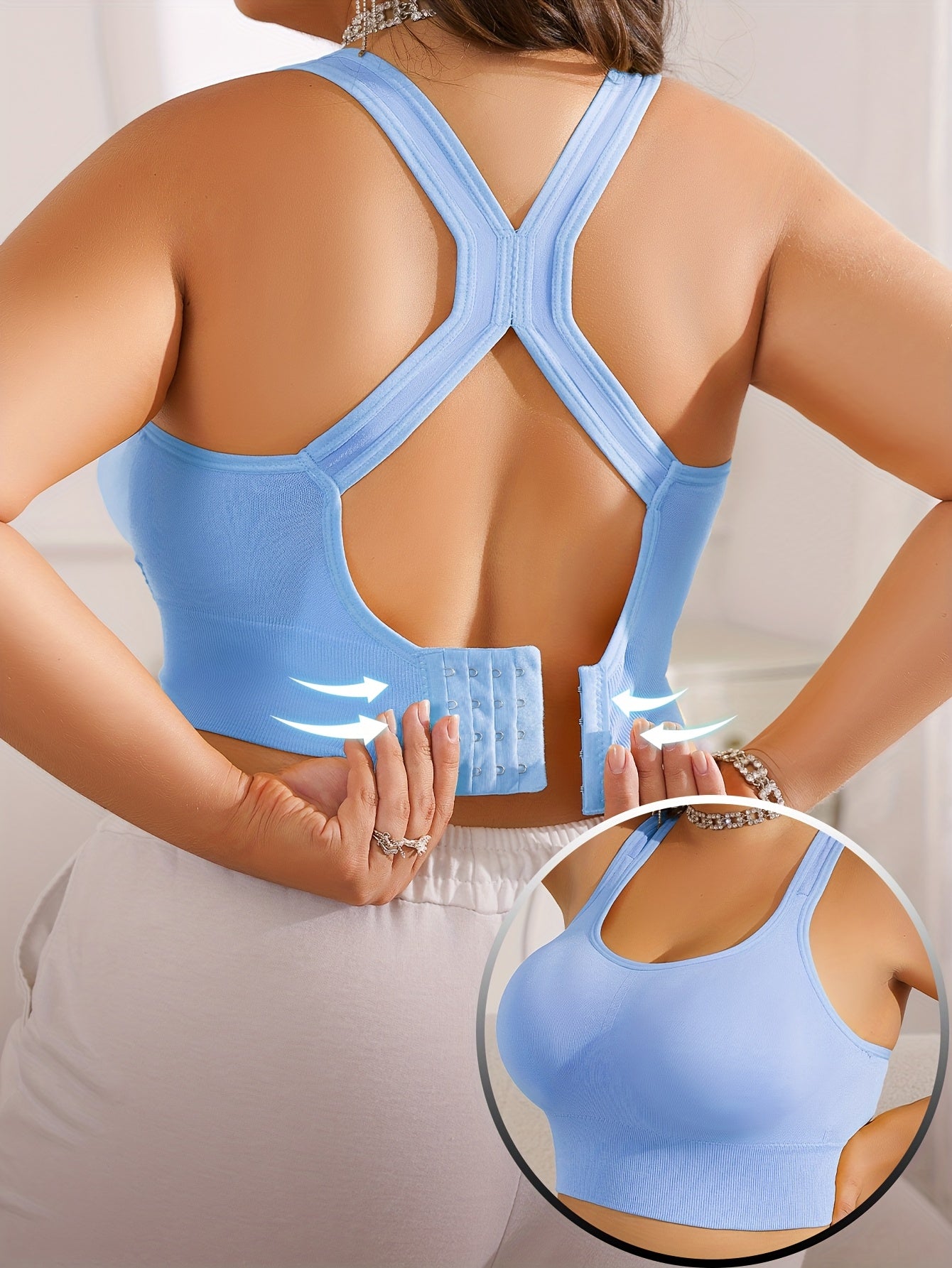 Vittoria - Sportbeha Plus Size met verwijderbare pads en verstelbare bandjes