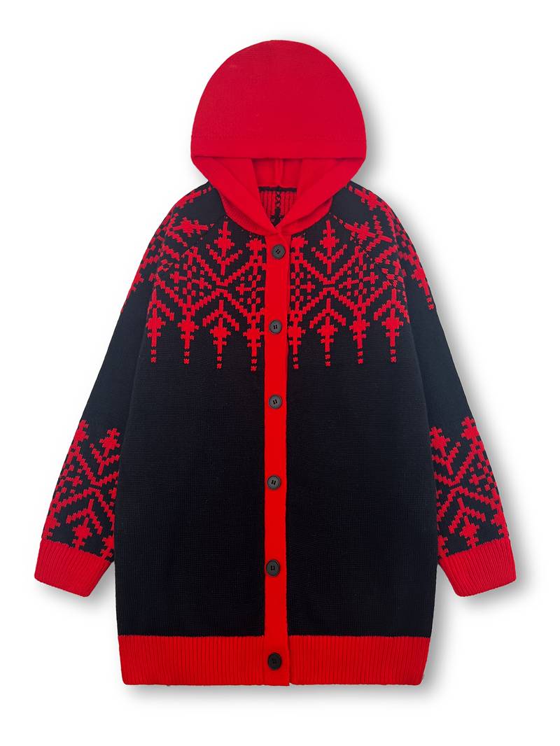Isaralisse - Oversized Winterprint Mantel