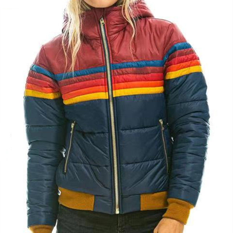 Monique - Unieke kleurrijke winterjas