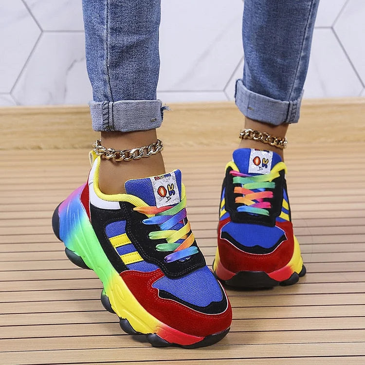 Ninthe - Comfortabele dames sneakers in meerdere kleuren met brede neus