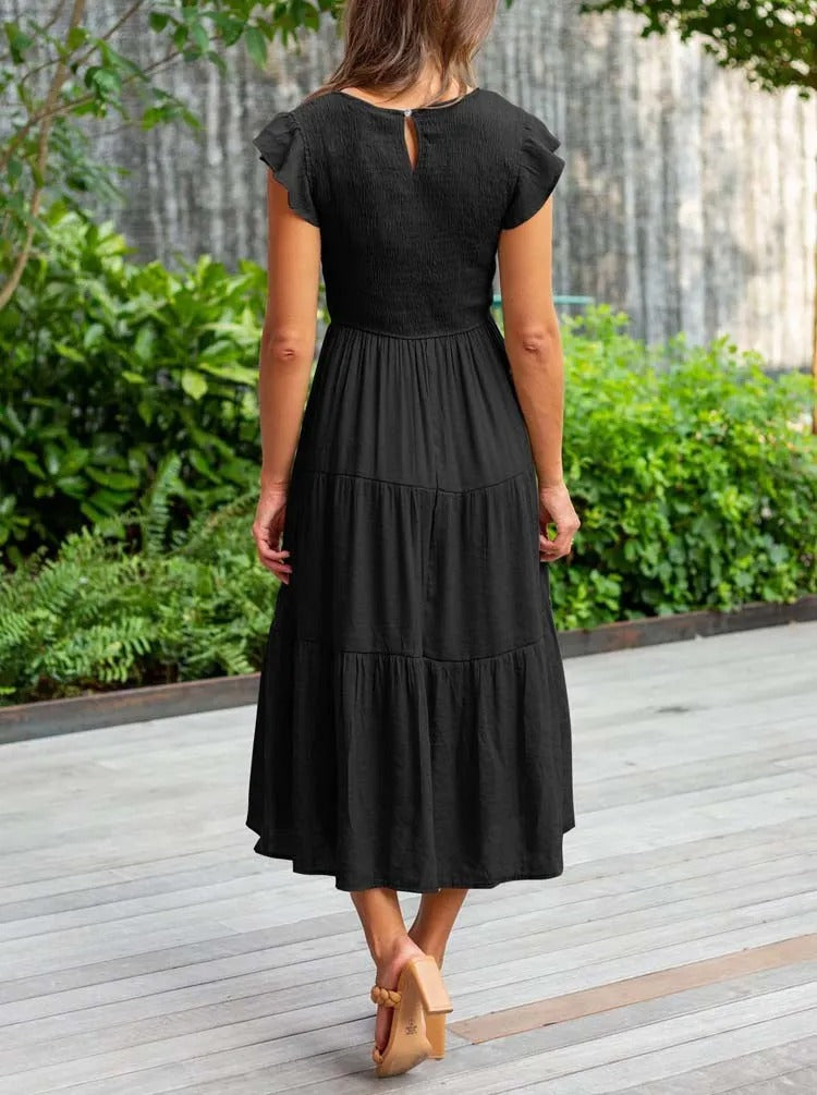 SANDY- COMFORTABELE MAXI JURK