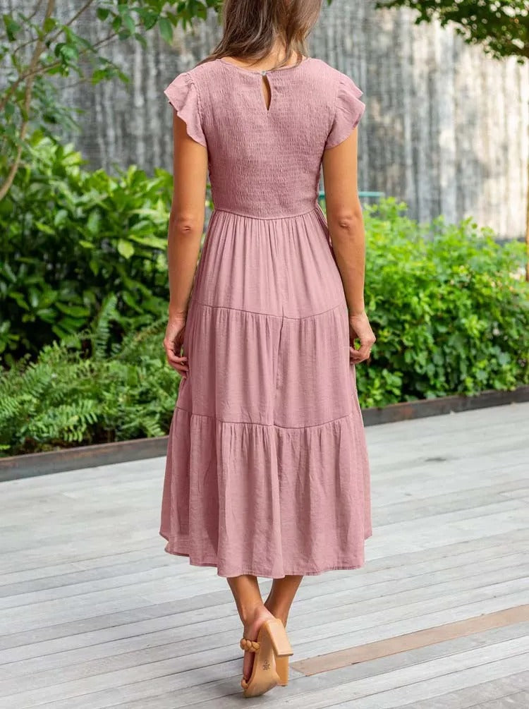SANDY- COMFORTABELE MAXI JURK