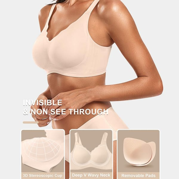 Fiorella - Naadloze Scalloped Push-Up Bh
