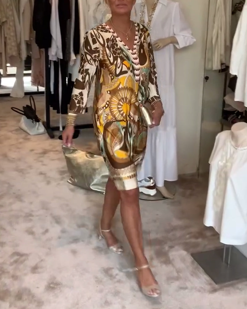 Marianne - Vintage Print Jurk