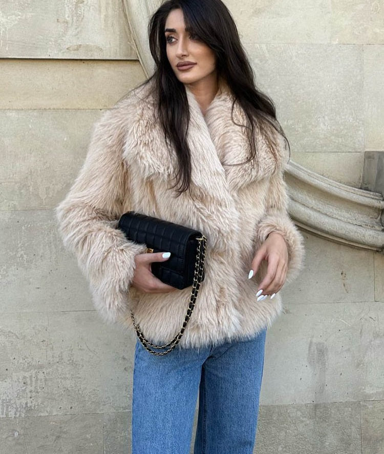 Amelie - Faux Fur Jas voor vrouwen