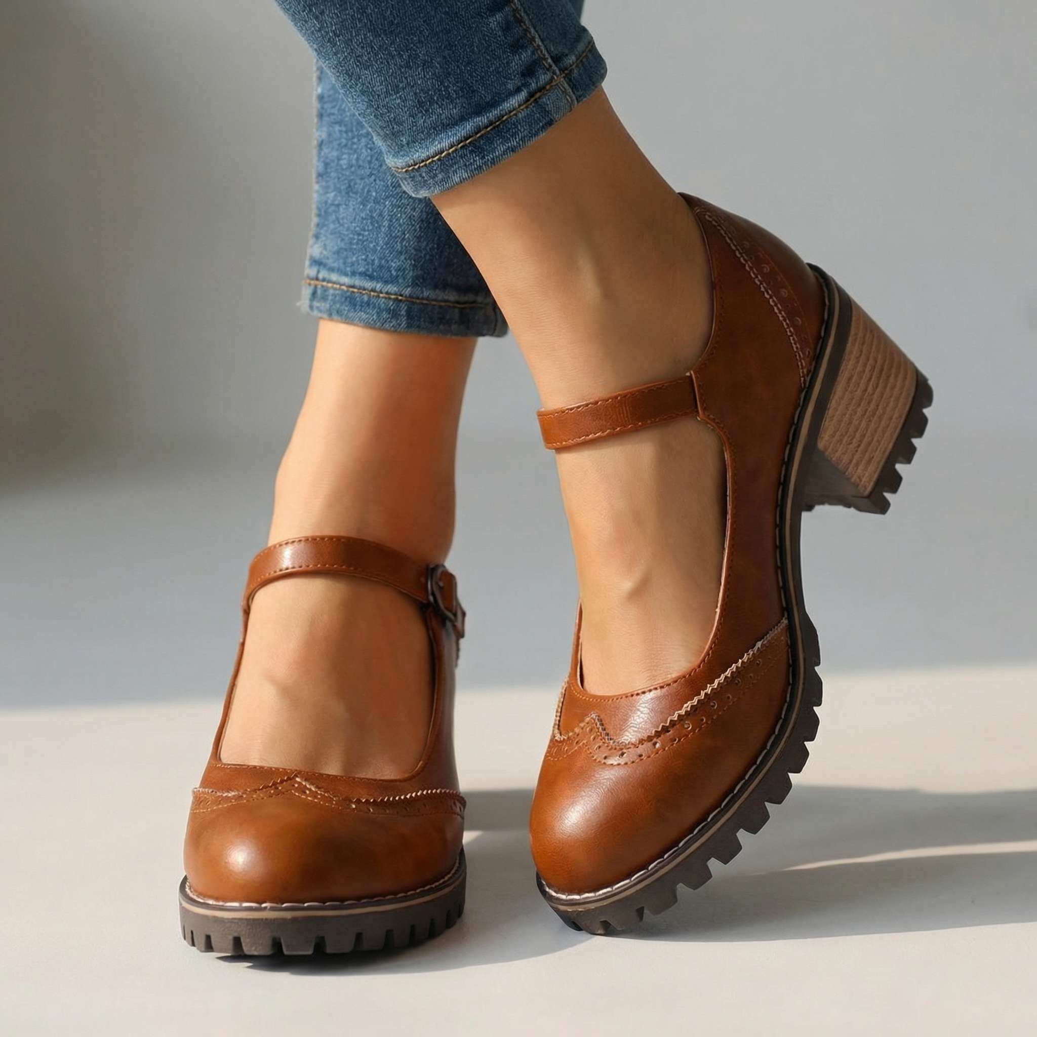 Wies - Vintage damesschoenen met verstelbare band