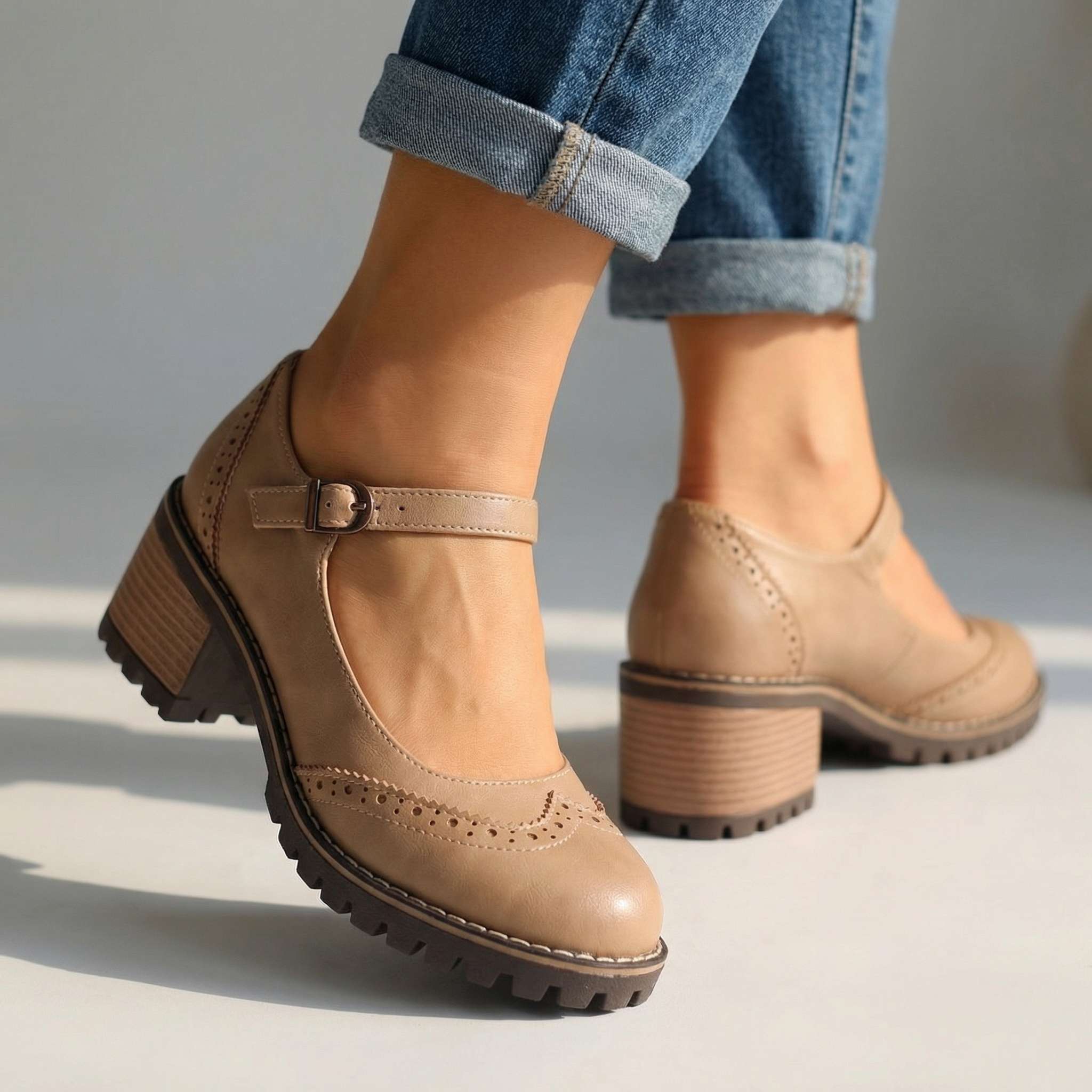 Wies - Vintage damesschoenen met verstelbare band