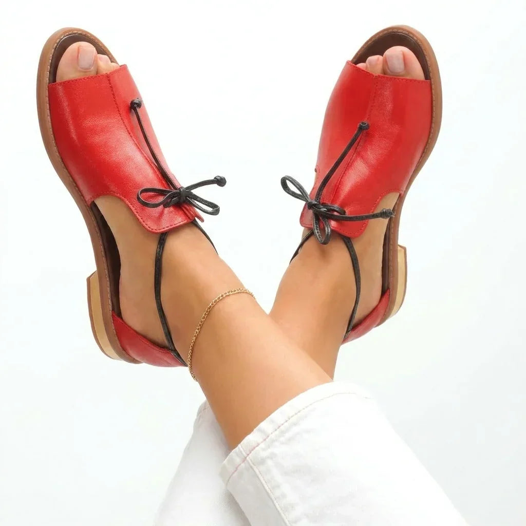 Isleen - Dames sandalen met verstelbare veters