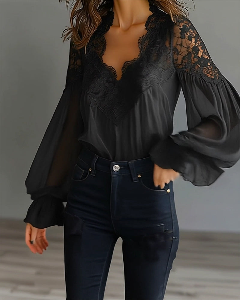 Ilvara - Elegante Damesblouse met Kant