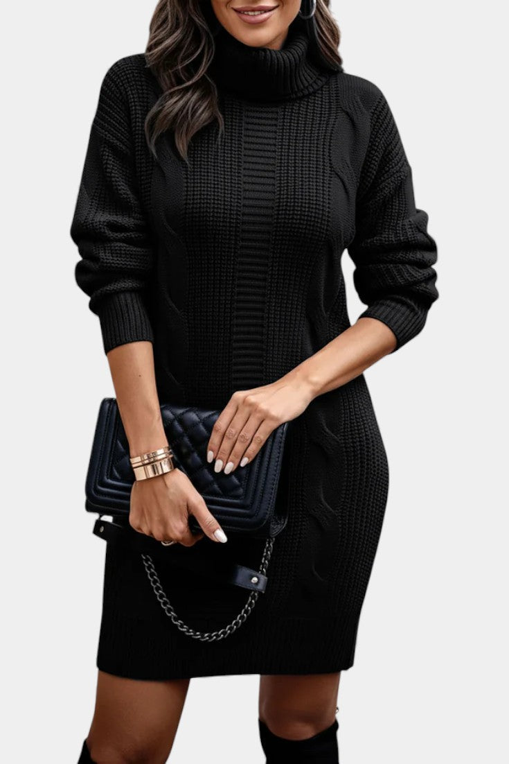 Elinora - Trui Jurk Met Col