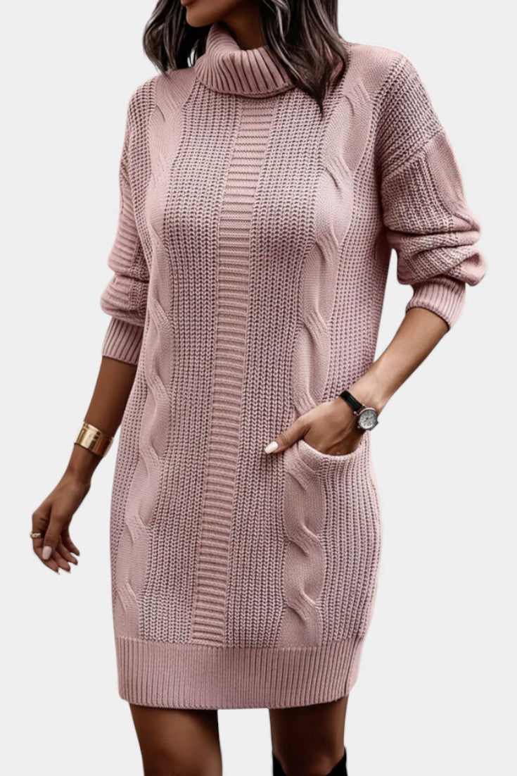 Elinora - Trui Jurk Met Col