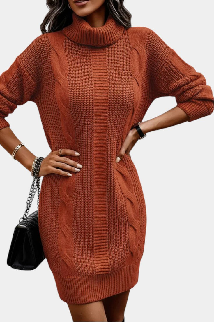 Elinora - Trui Jurk Met Col