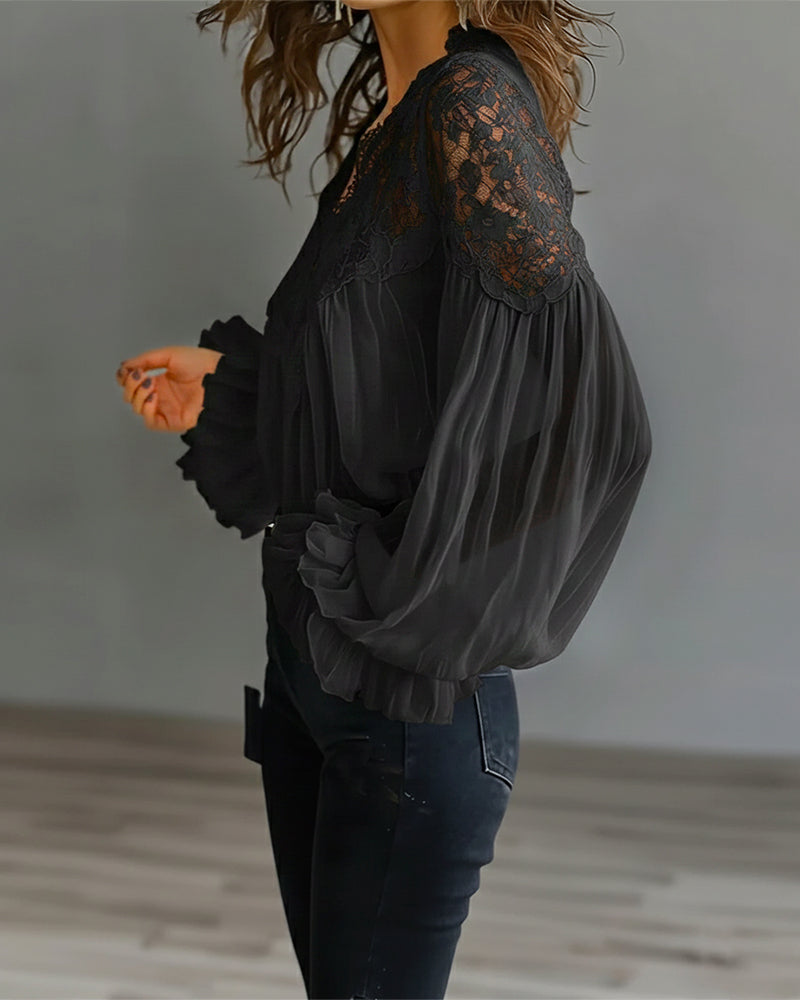 Ilvara - Elegante Damesblouse met Kant