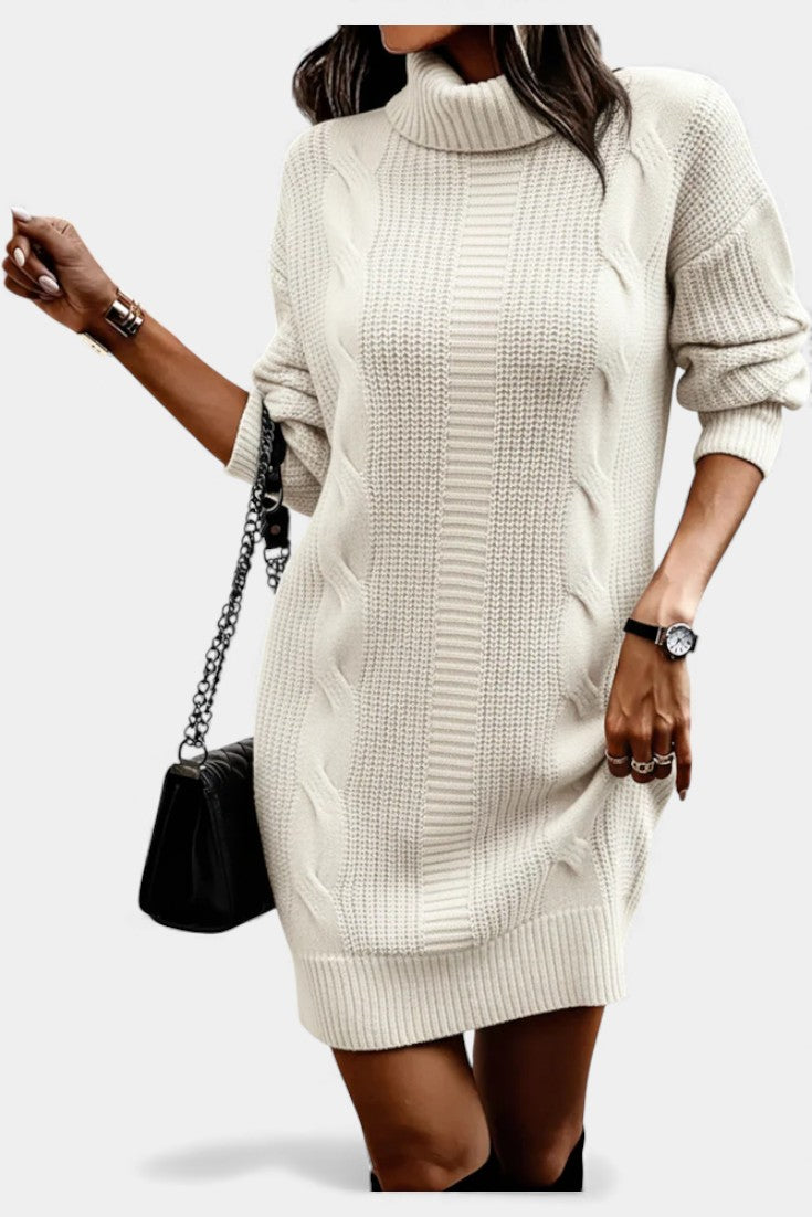 Elinora - Trui Jurk Met Col