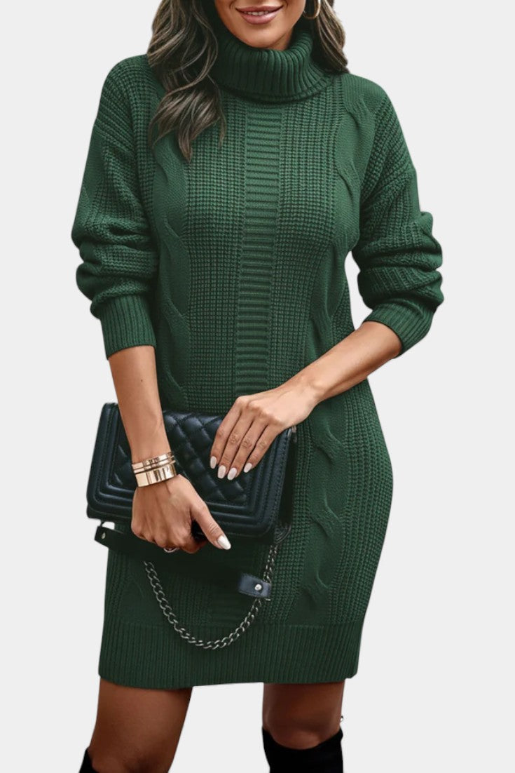 Elinora - Trui Jurk Met Col