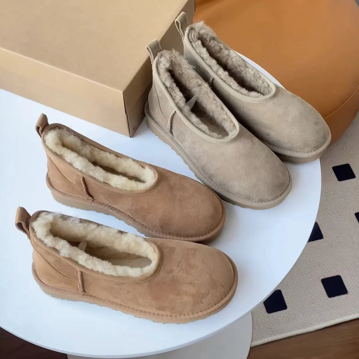 Berthe - Zachte en Warme Schoenen van Nep Bont voor Vrouwen