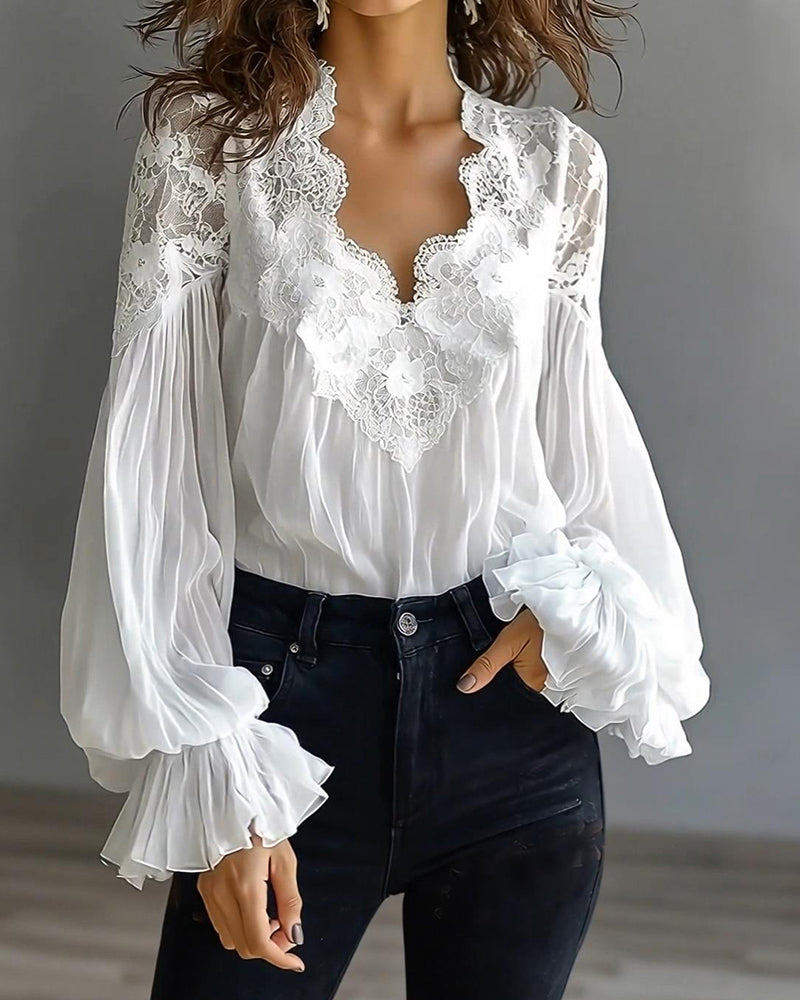 Ilvara - Elegante Damesblouse met Kant