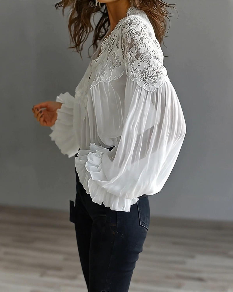 Ilvara - Elegante Damesblouse met Kant