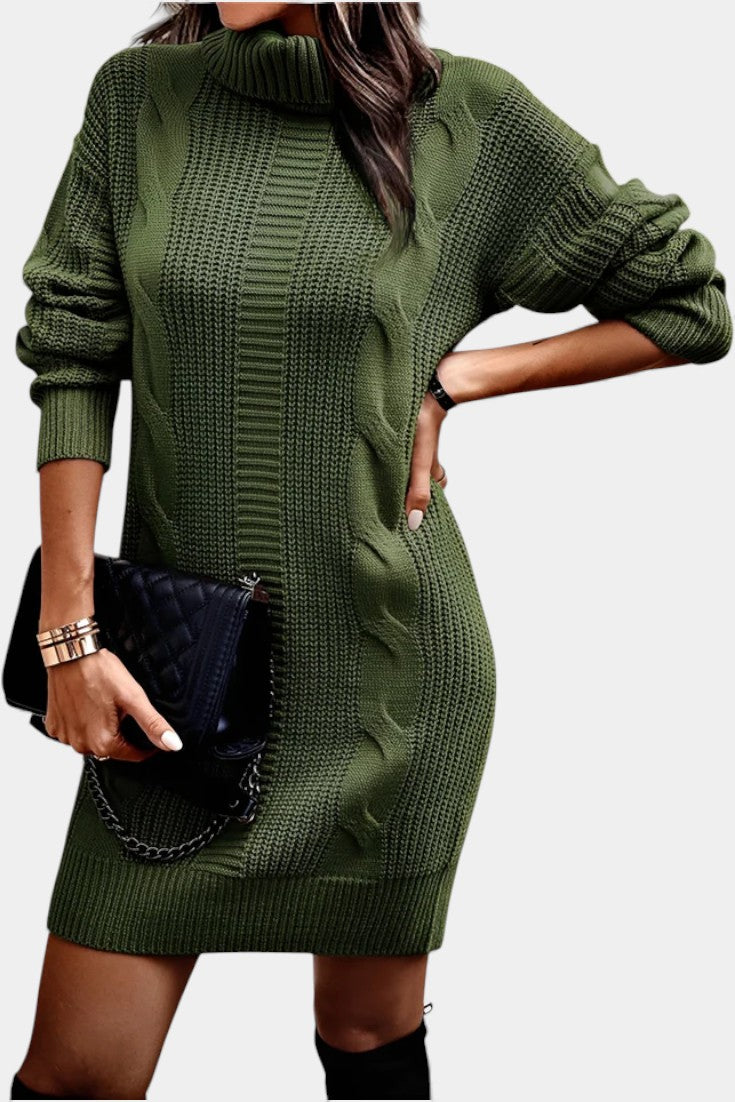 Elinora - Trui Jurk Met Col