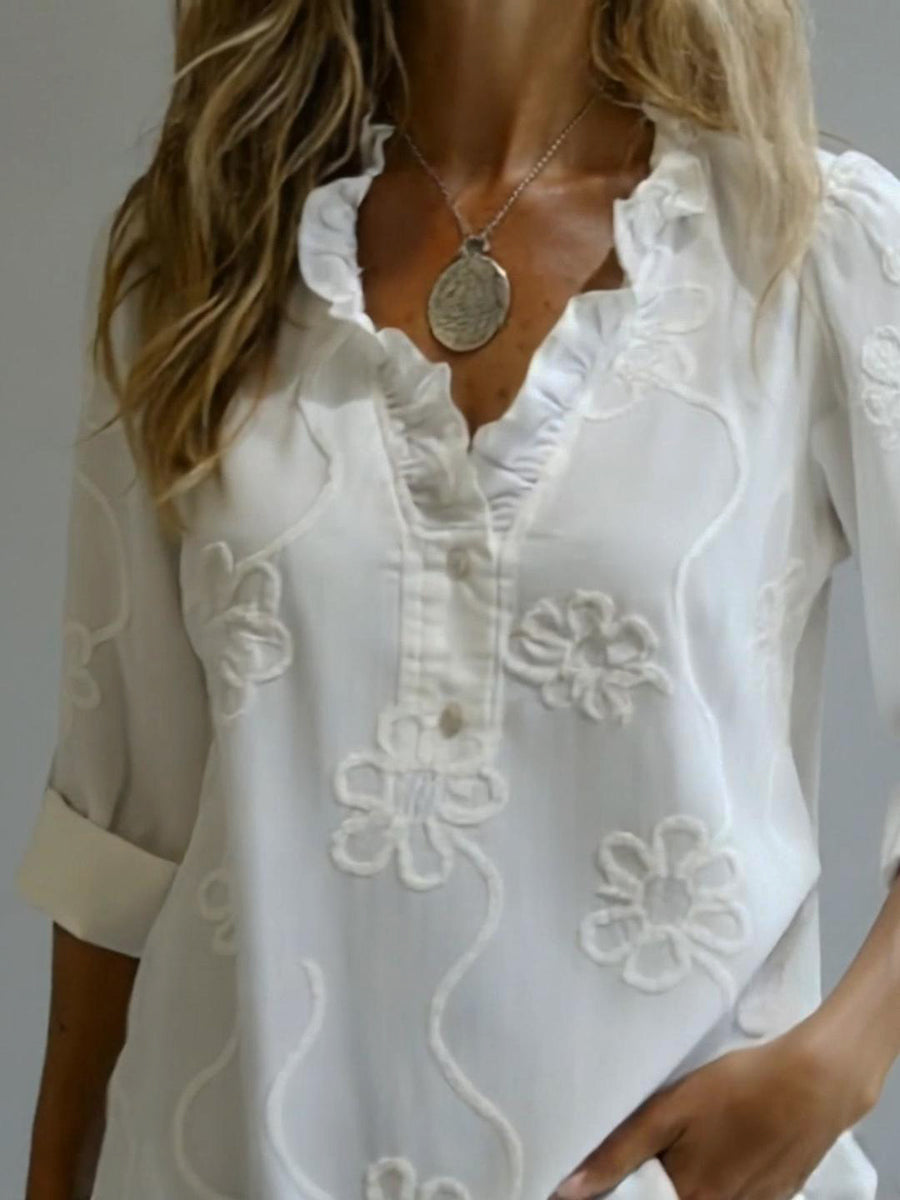 Belora - Chemise Lente Elegantie Bloemenprint