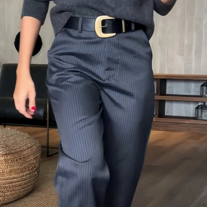 Rose - Rechte broek met hoge taille voor dames