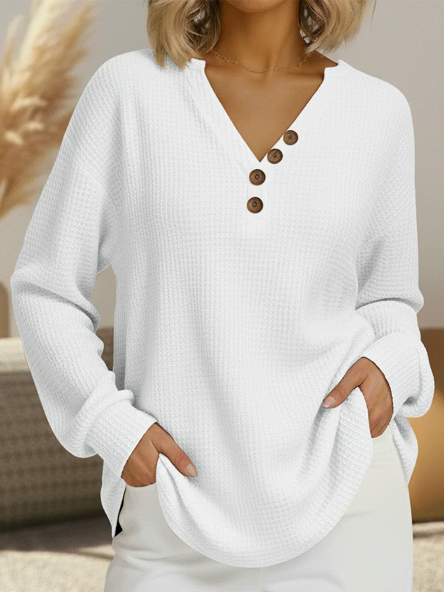 Delvarina - Elegante Casual Trui voor Koude Dagen