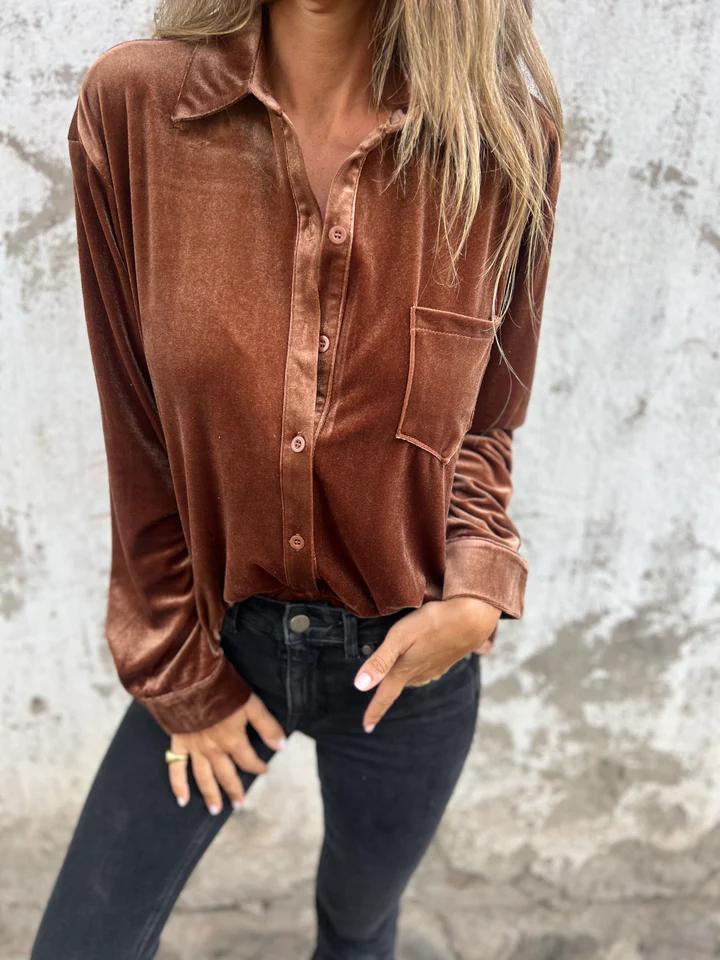 Fleur - Fluwelen Overhemd | Hefsttrend 2024