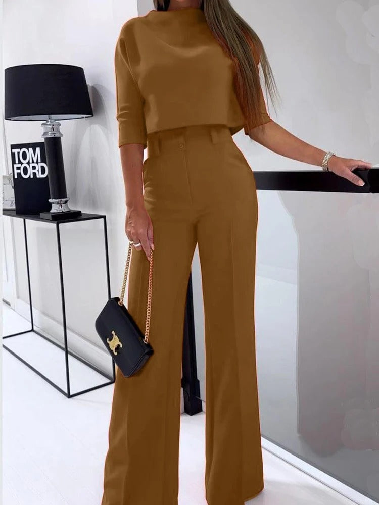 Sharon - Elegante casual top en broek