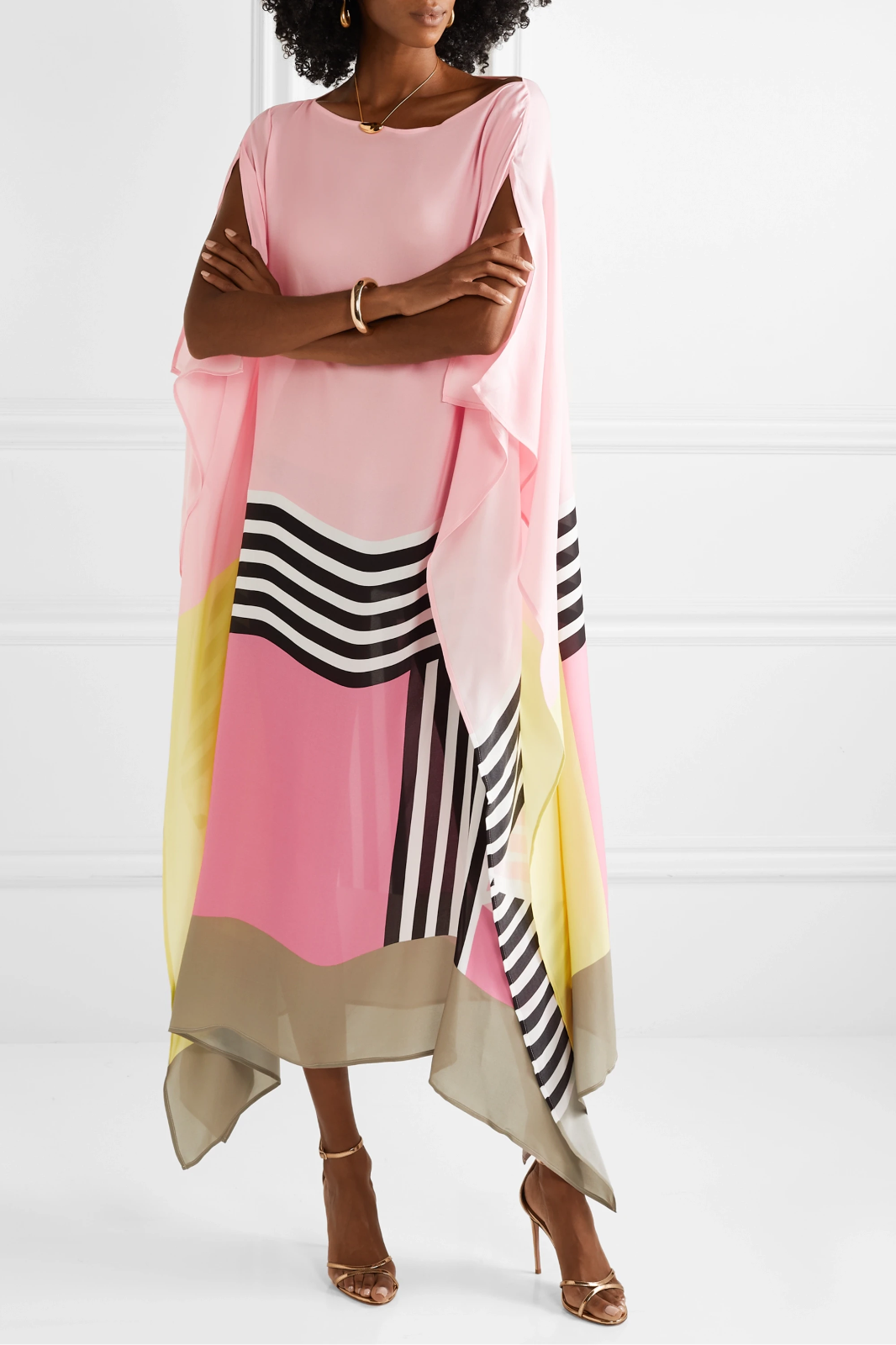 Rayna - Caftan met Geometrische Print