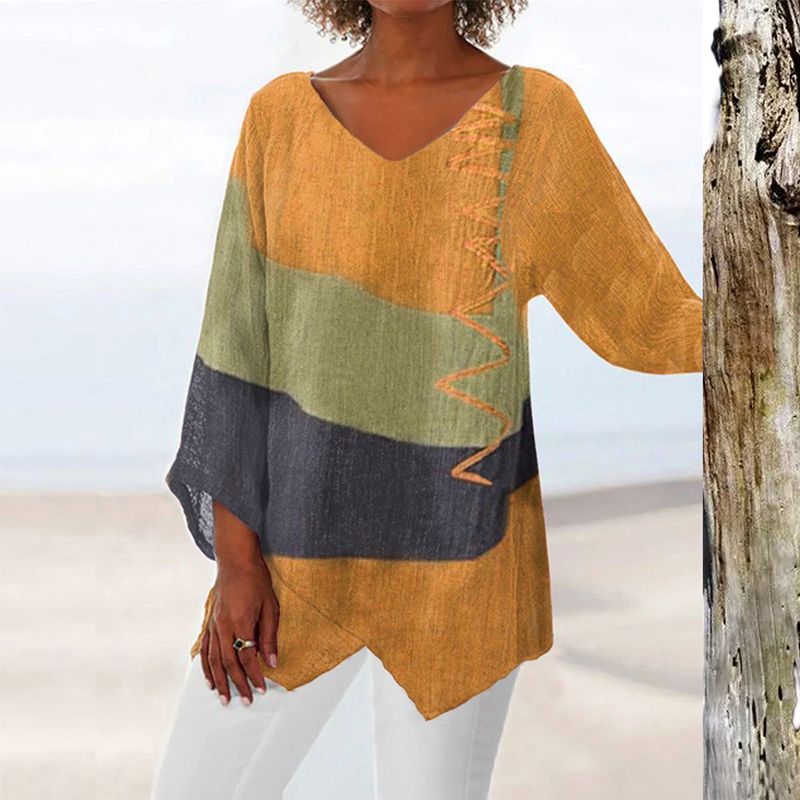 Elayne - Top met kleurrijke print voor vrouwen