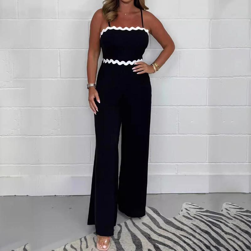 Ismera - Elegante jumpsuit met bandjes en ingebouwde beha