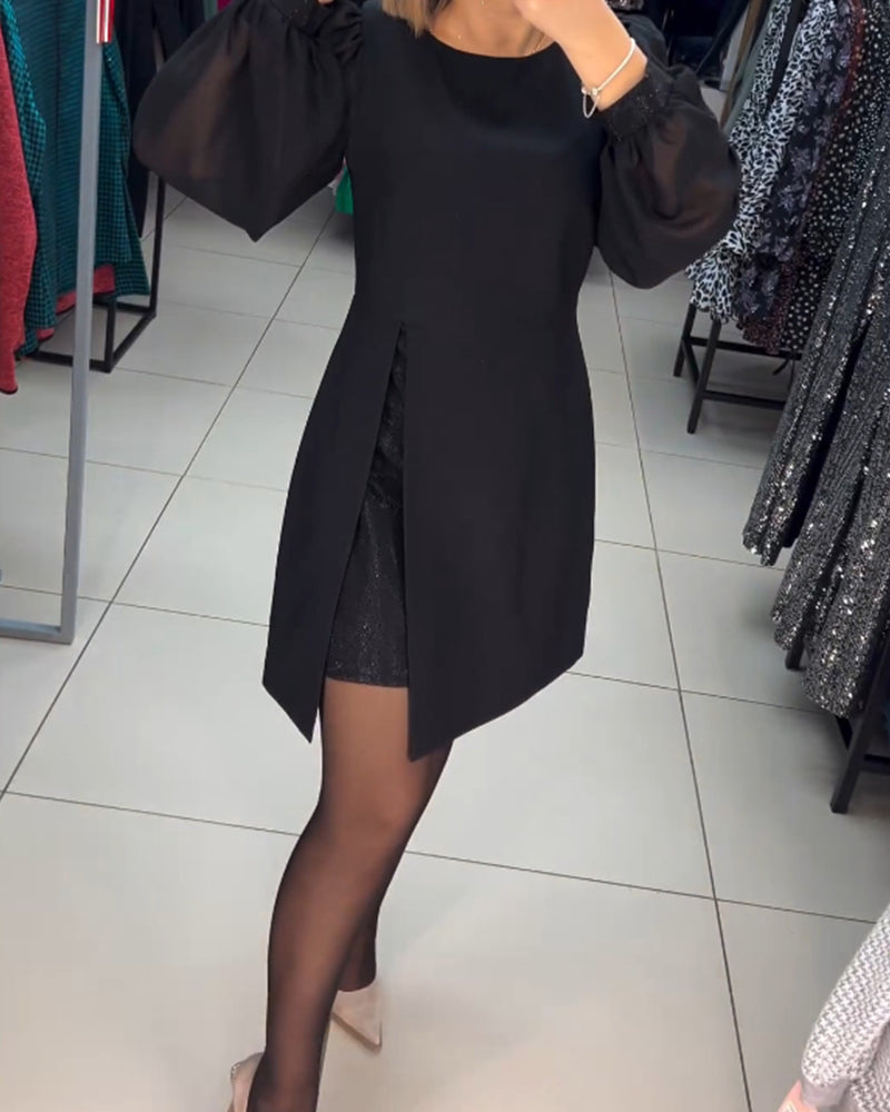 Carine - Elegante midi jurk met split