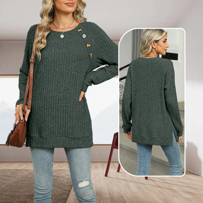 Aline - Elegante Damestrui met Decoratieve Knopen