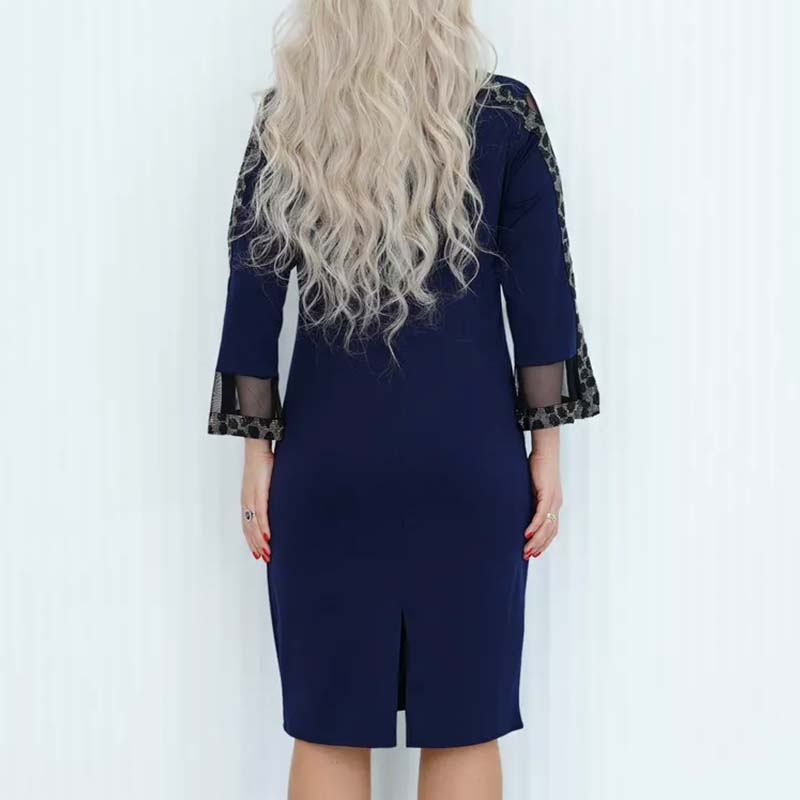 Babette - Elegante en Moderne Patchwork Jurk