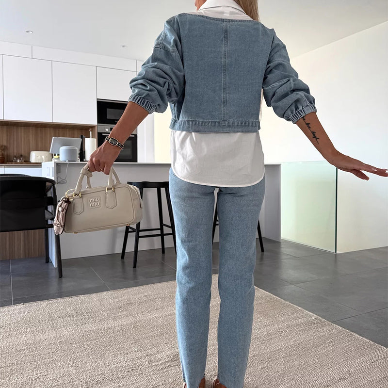 Jaselle - Moderne Denim Ensemble voor Dames