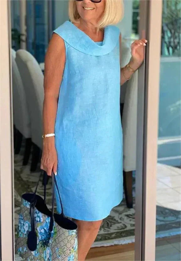 Stella - Elegante linnen zomerjurk voor vrouwen