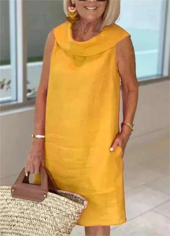 Stella - Elegante linnen zomerjurk voor vrouwen
