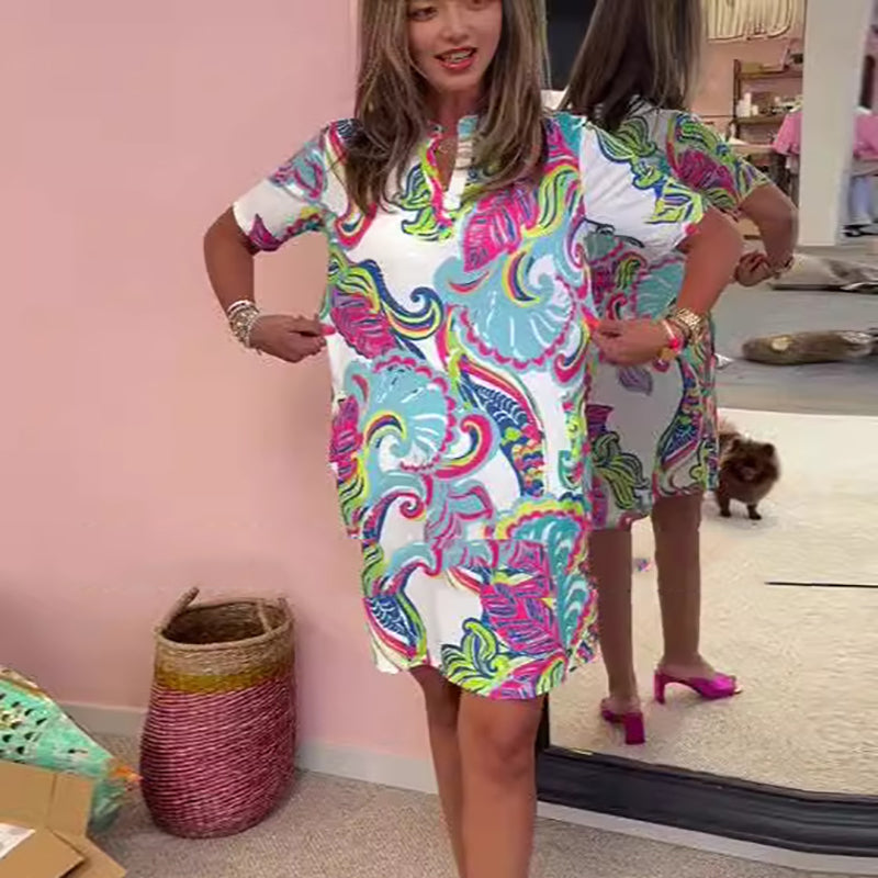Gianna - Zomerjurk met prachtige print