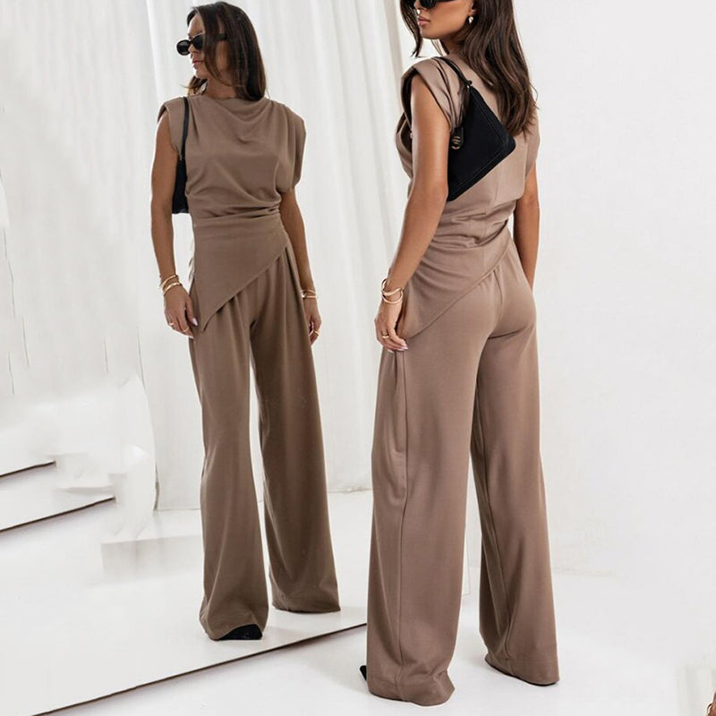 Alya - Elegant, Effen Twee-Delige Set voor Vrouwen