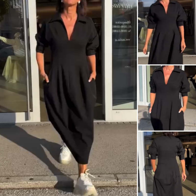 Stephanie - Elegante jurk met V-hals