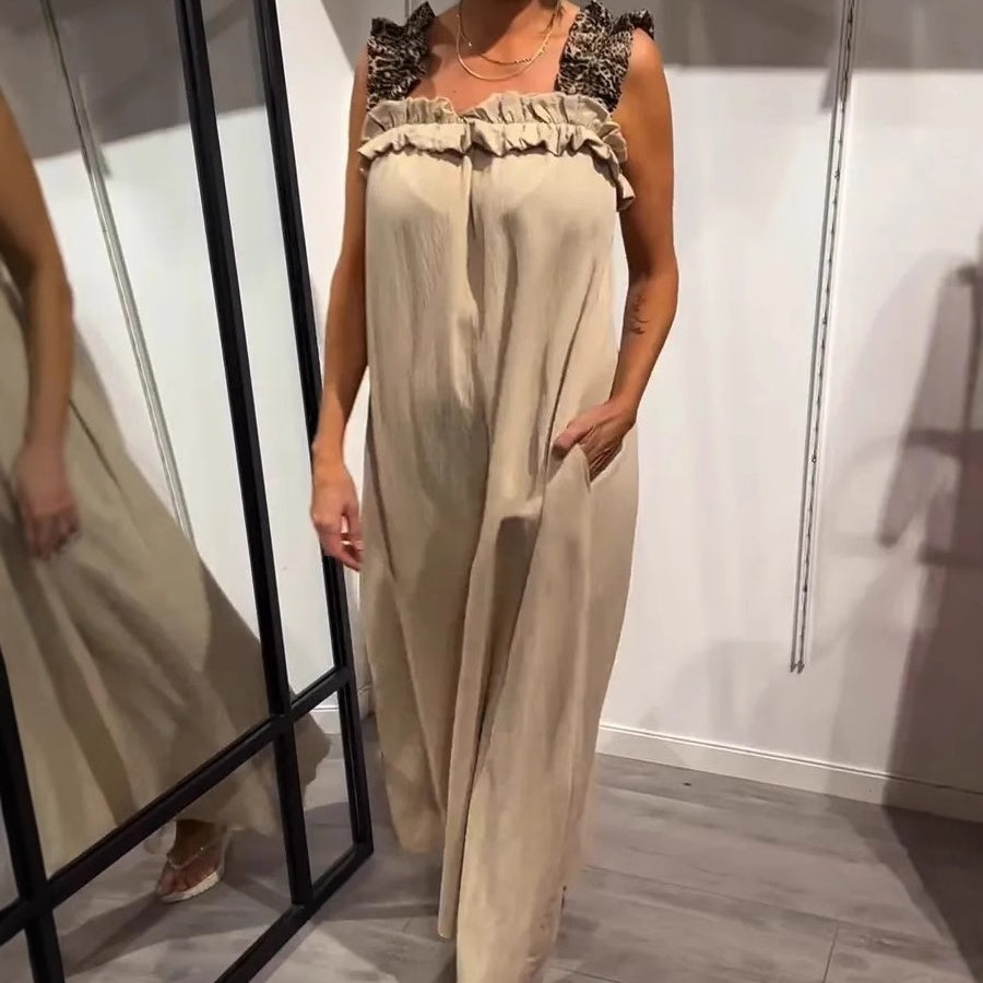 Pascaline - Mouwloze casual jurk met zakken