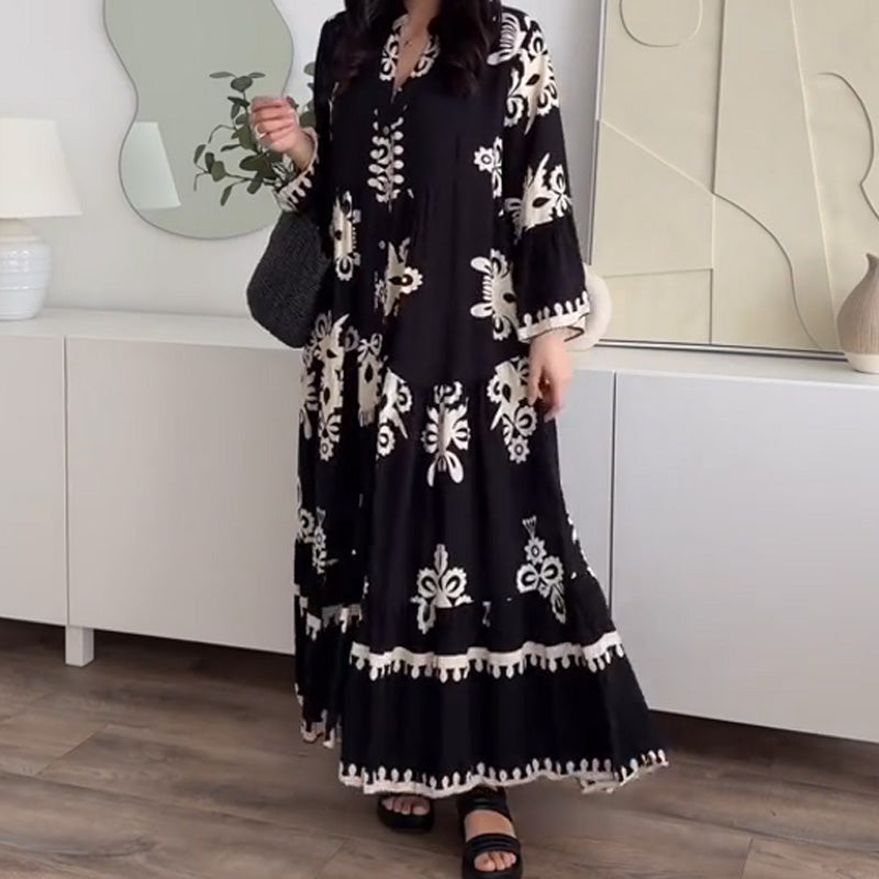 Katell - Dames Midi Dress met Ruches